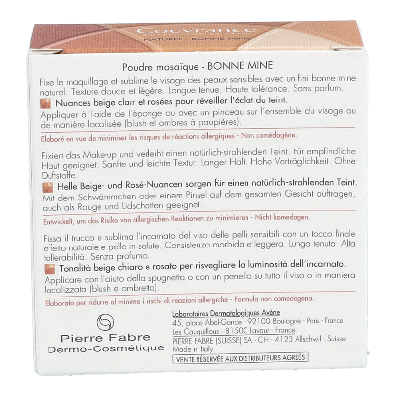 Avène – Couvrance Mosaik-Puder Naturel