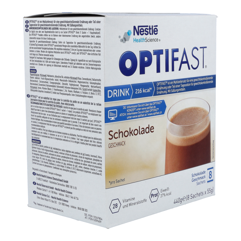 Optifast Drink Schokolade 8 x 55 g 1 Pk.