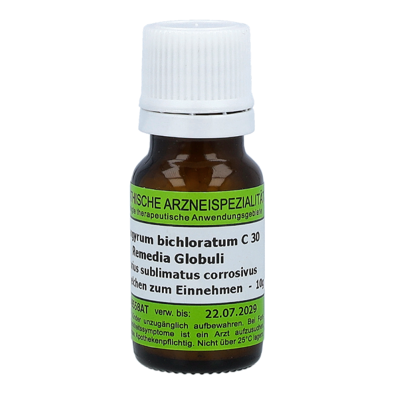 Hydrargyrum Bichloratum Remedia 10 g C 30 Globuli