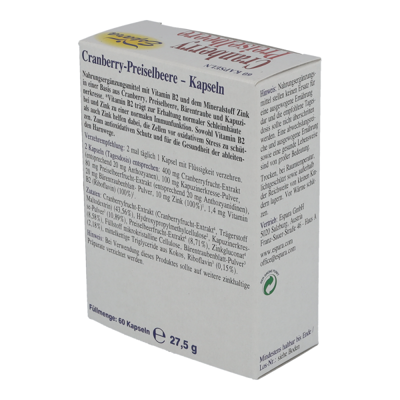 Espara Cranberry-Preiselbeere Kapseln 60 Stk.