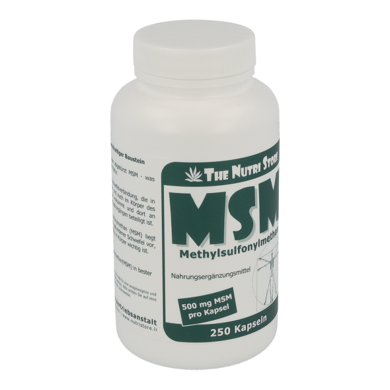 The Nutri Store MSM 500 mg Kapseln 250 Stk.