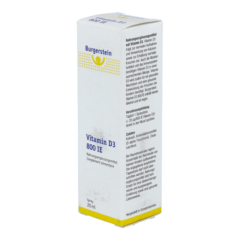 Burgerstein Vitamin D3 Spray 800 I.E. 20 ml