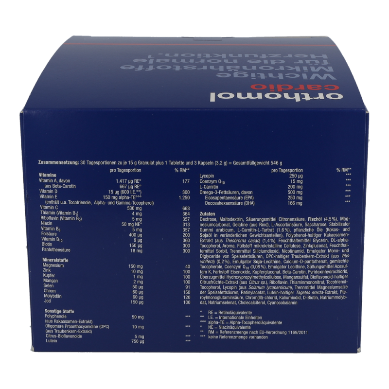 Orthomol Cardio Granulat 30 Stk.