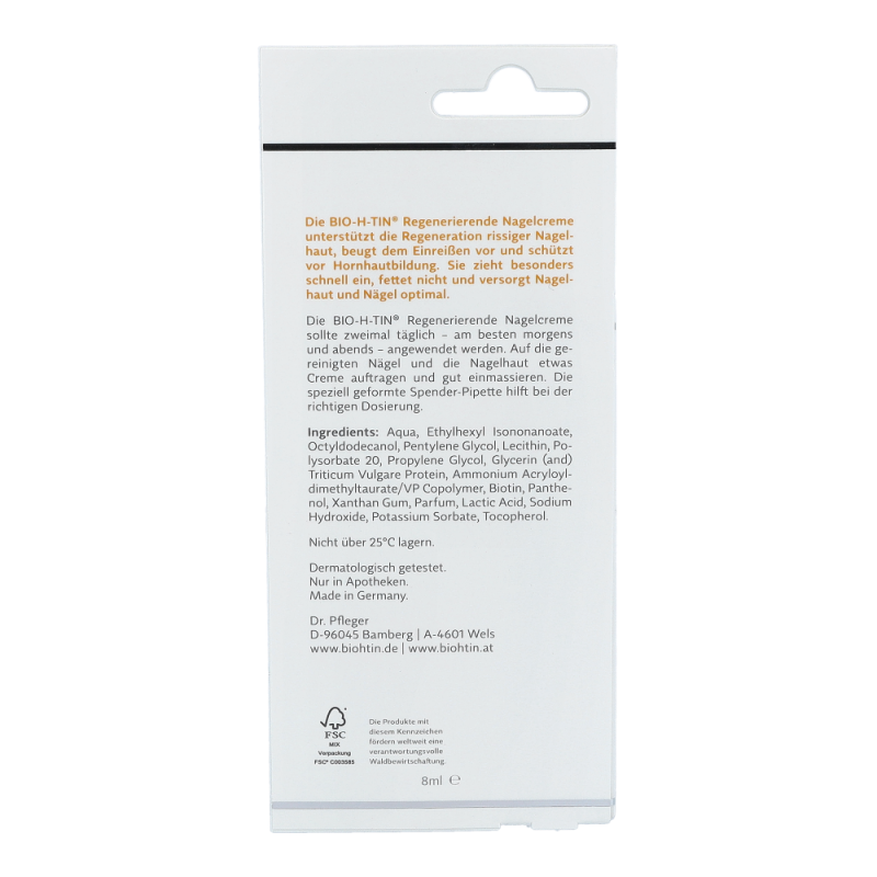 Bio-h-tin Nagelcreme 8 ml