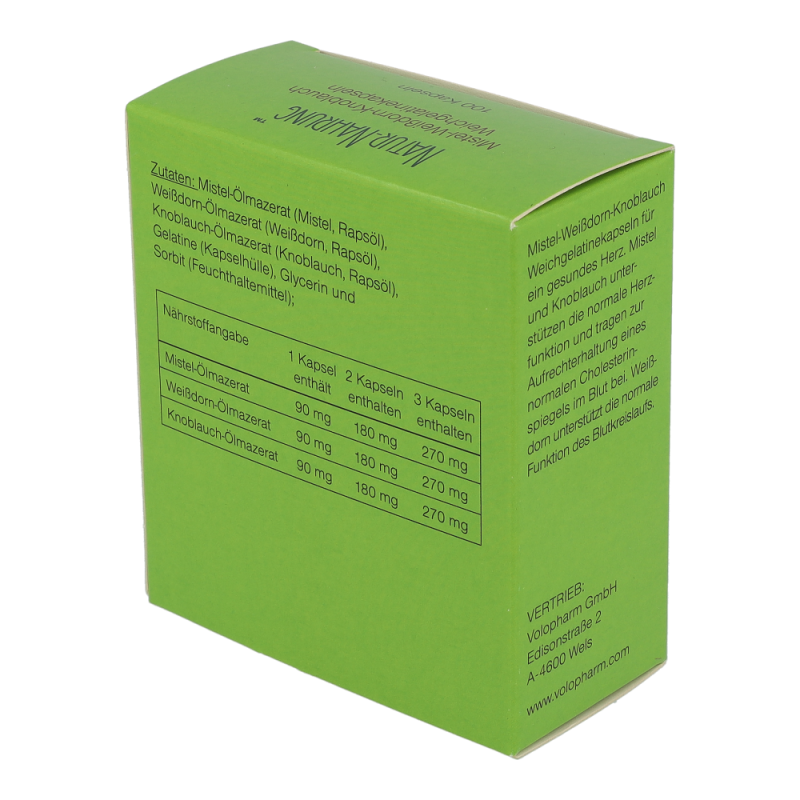 Mistel + Weißdorn + Knoblauch Kapseln 100 Stk.
