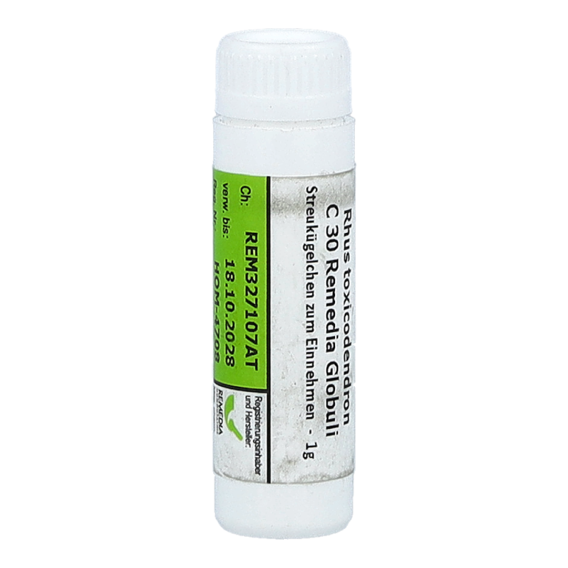 Rhus Toxicodendron Remedia 1 g C 30 Globuli