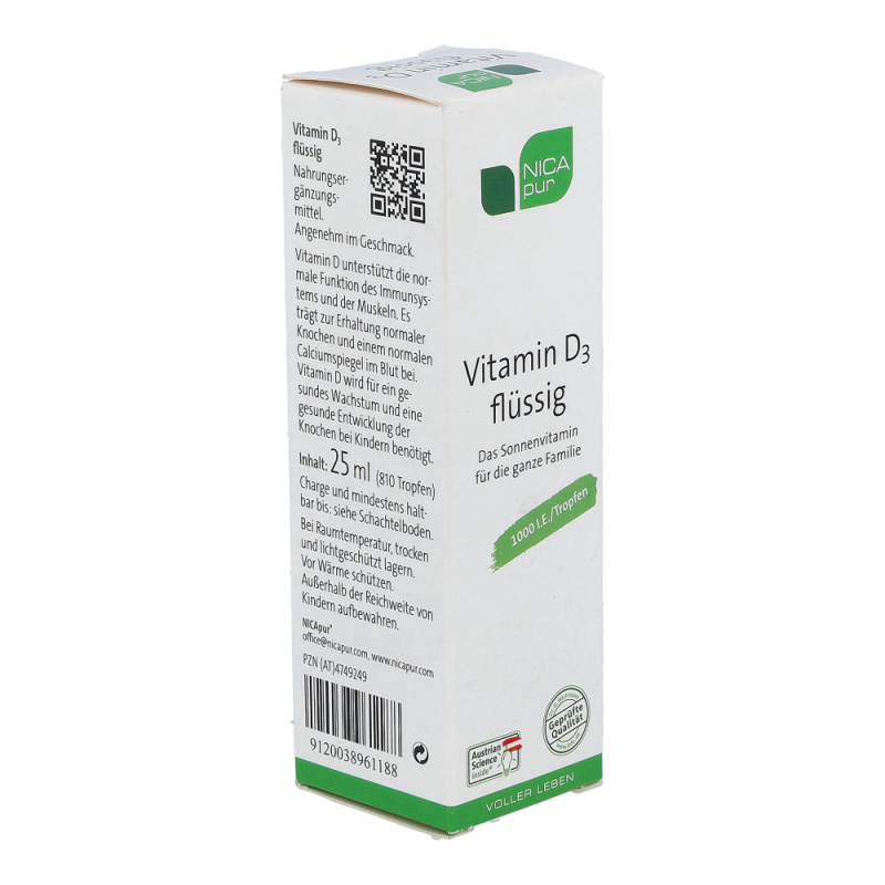Nicapur Vitamin D3 flüssig 25 ml