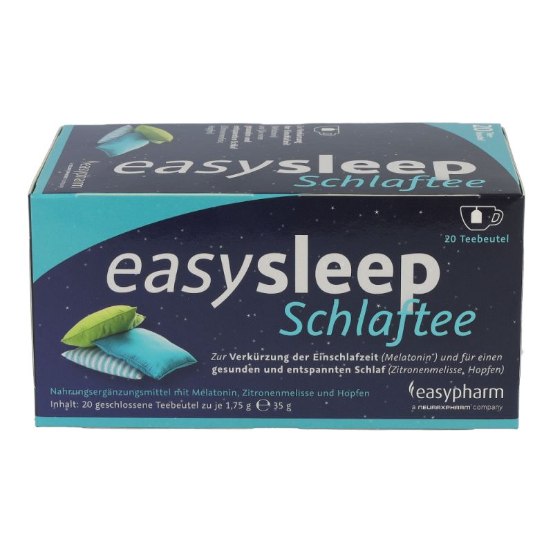 Easysleep SCHLAFTEE verkürzt durch Melatonin die Einschlafzeit – 20 Beutel