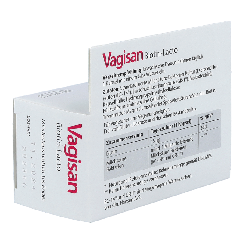 Vagisan Biotin Lacto Kapseln 30 Stk.