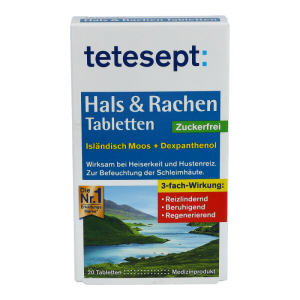 Tetesept Halstabletten Isländisch Moos 20 Stk.