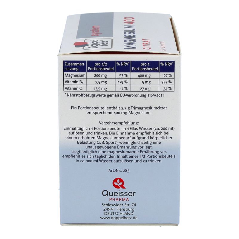 Doppelherz system Magnesium Citrat 400 20 Stk.