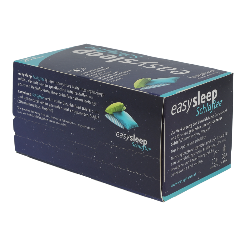 Easysleep SCHLAFTEE verkürzt durch Melatonin die Einschlafzeit – 20 Beutel