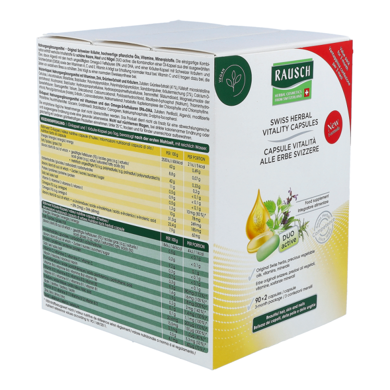 Schweizer Kräuter Vital Kapseln 3 Monatspackung 2 x 90 Stk.