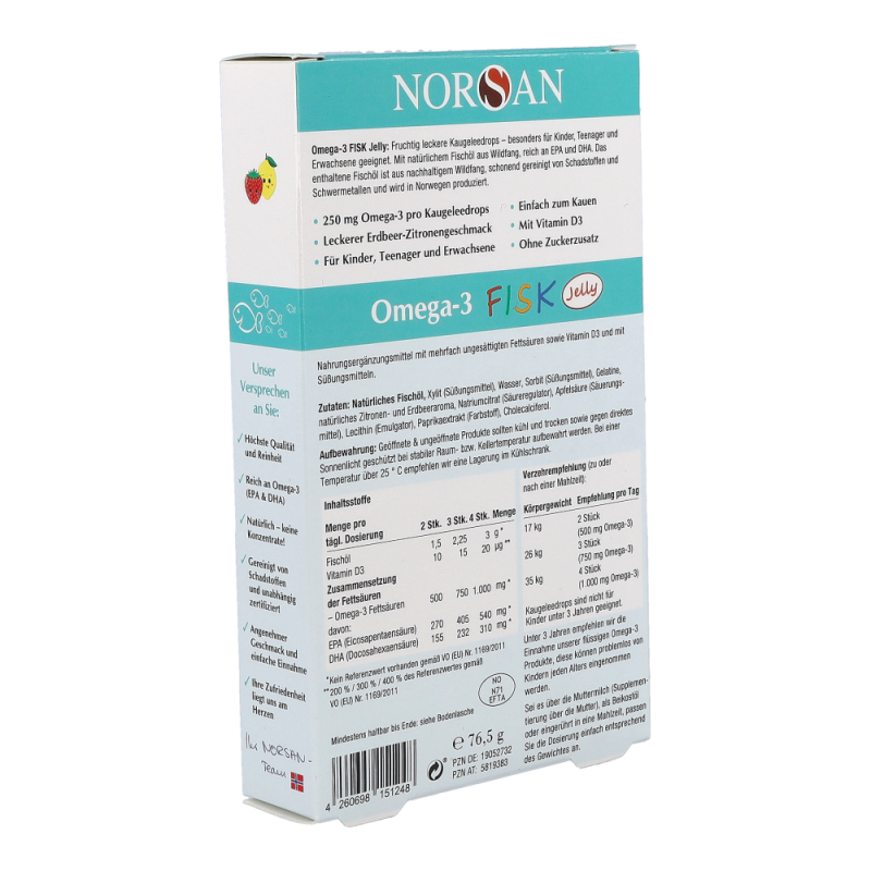 Norsan Omega-3 FISK Jelly