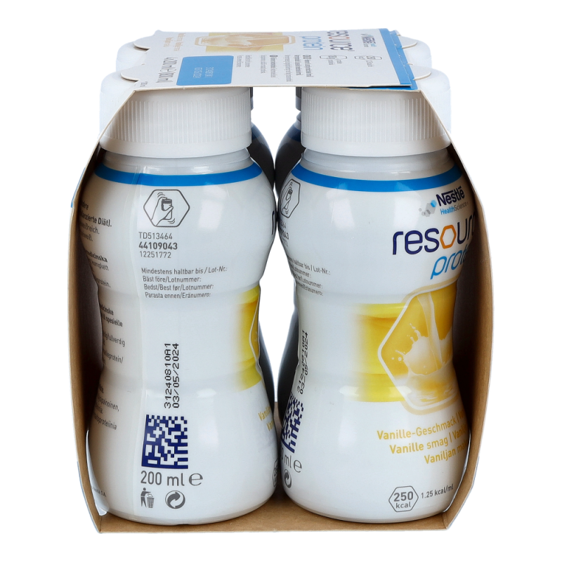 Nestlé Resource Protein 200 4 Stk. Vanille
