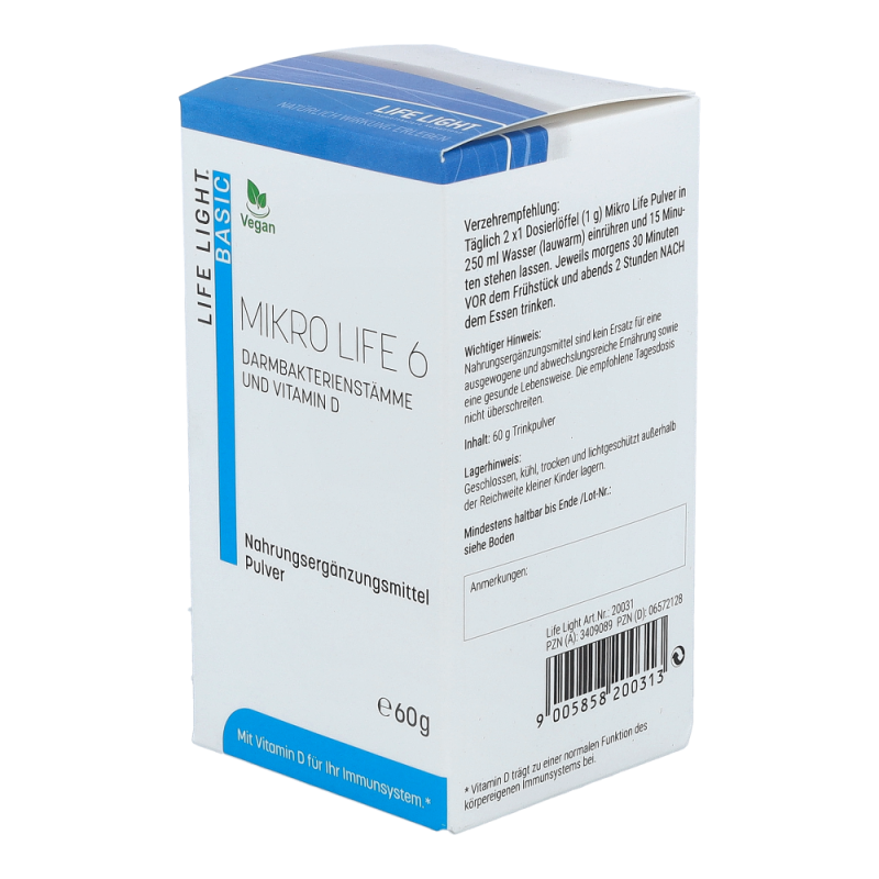 Life Light Mikro Life 6 Darmbakterien Pulver 60 g