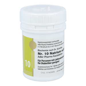 Schüßler Nr. 10 Natrium sulfuricum D6 Kautabletten 100 g