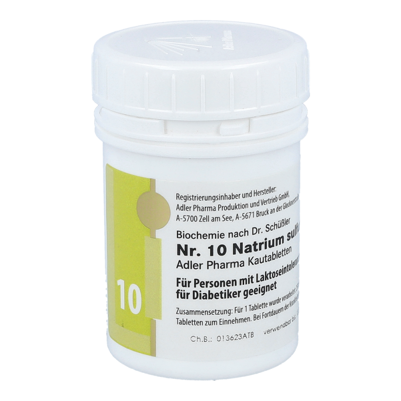 Schüßler Nr. 10 Natrium sulfuricum D6 Kautabletten 100 g