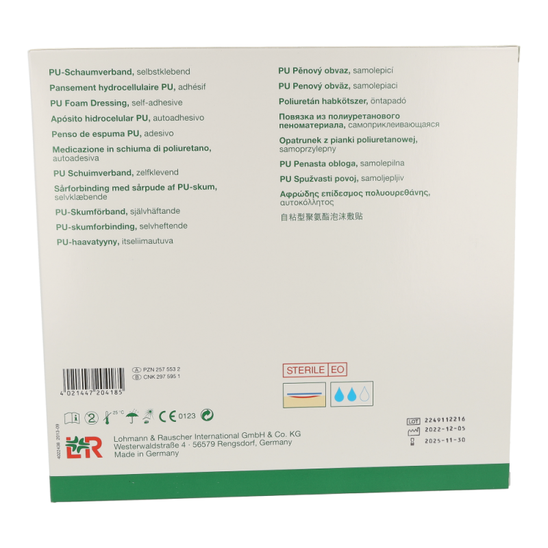 Suprasorb P PU-Schaumverband selbstklebend 5 Stk. 15 x 15 cm