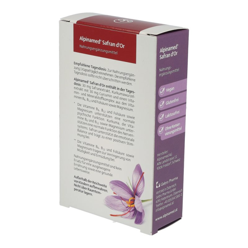 Alpinamed Safran Kapseln 30 Stk.