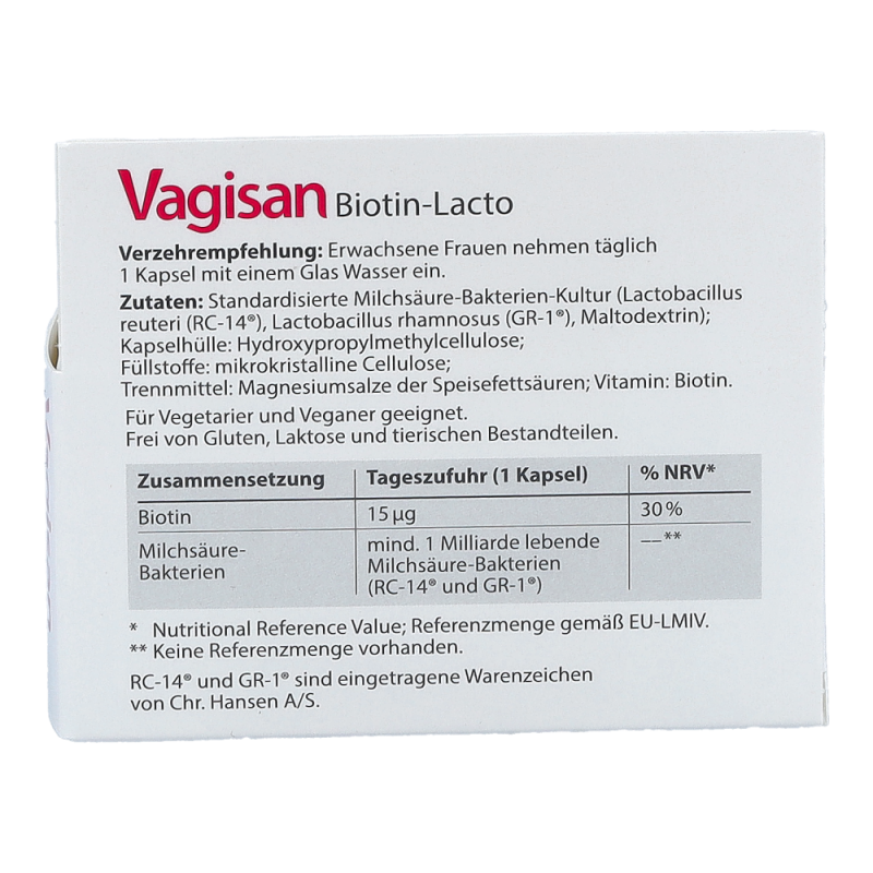 Vagisan Biotin Lacto Kapseln 30 Stk.