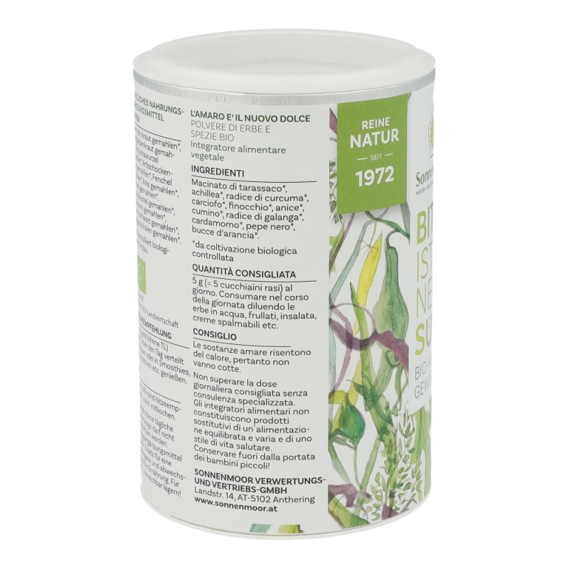 SonnenMoor Bio-Kräuter- und Gewürzpulver, BITTER IST DAS NEUE SÜSS