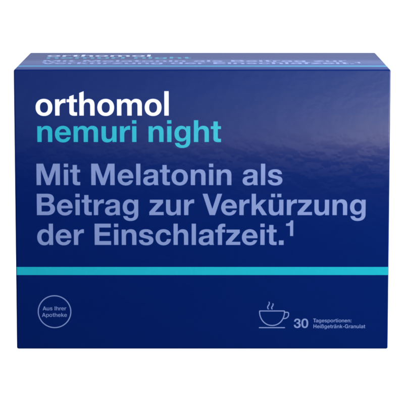 Orthomol NEMURI Granulat mit Melatonin verkürzt die Einschlafzeit