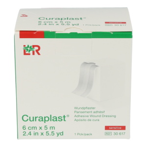 Curaplast sensitiv elastisch 1 Stk. 5 m x 6 cm