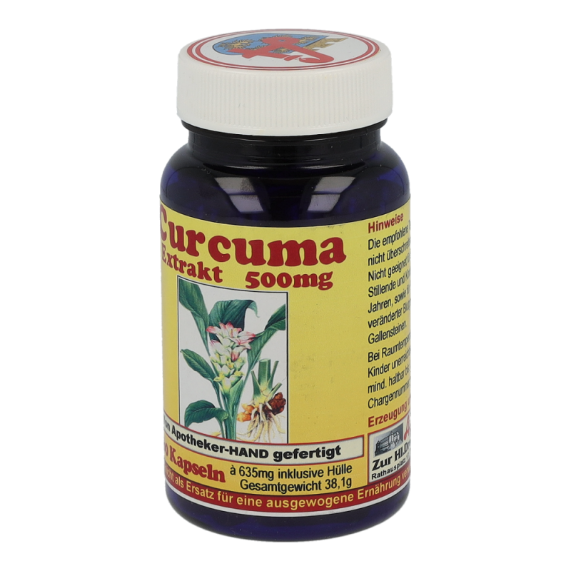 Curcuma Kapseln 500 mg Extrakt 60 Stk.