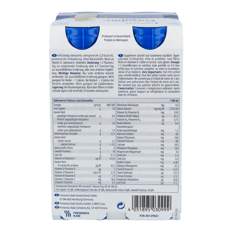 Fresubin 2 kcal DRINK 200 ml x 4 Stk. Neutral