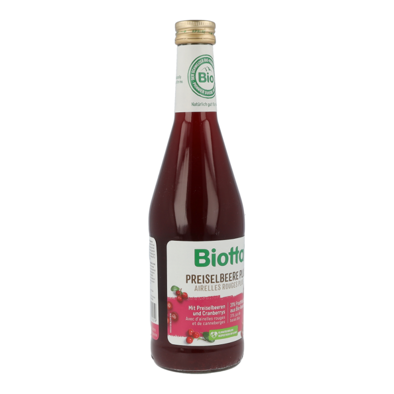 Biotta Bio Preiselbeer Plus Saft 500 ml