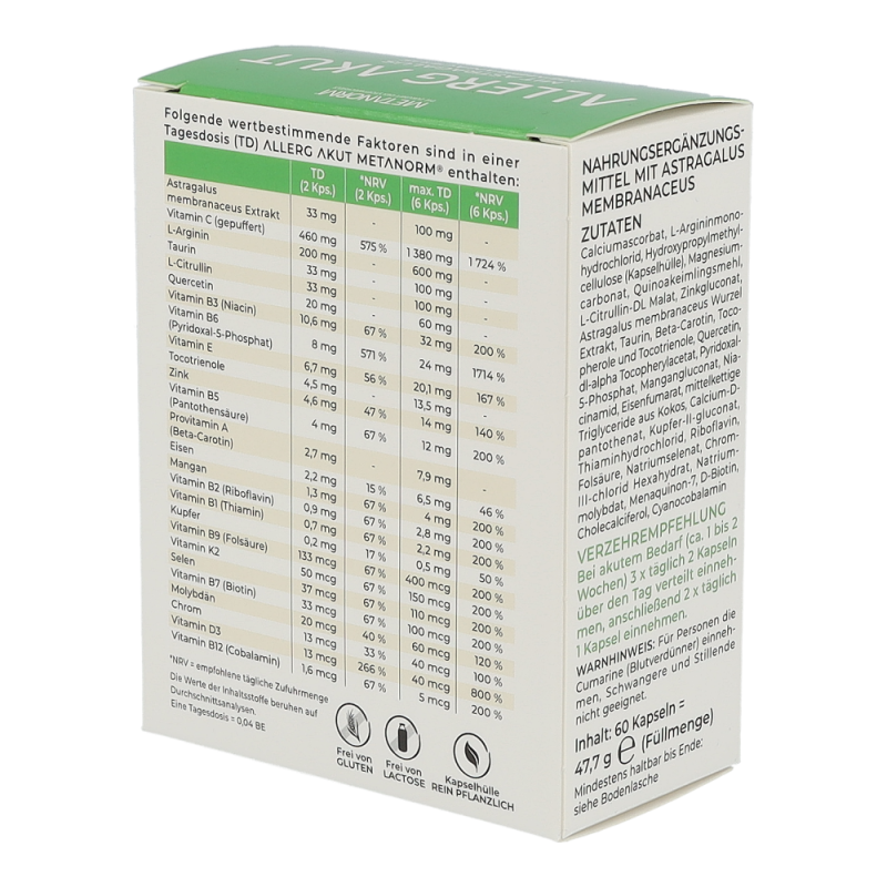 ALLERG AKUT Kapseln METANORM®