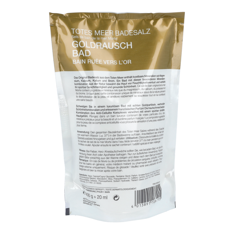Dermasel exklusiv Totes Meer Badesalz Goldrausch 400 ml