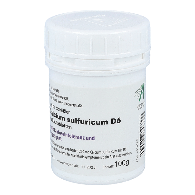 Schüßler Nr. 12 Calcium sulfuricum D6 Kautabletten 100 g