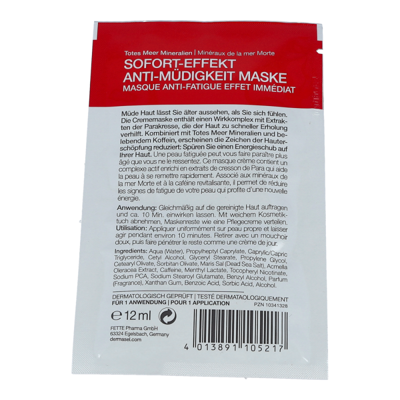 Dermasel Maske spa 12 ml Anti-Müdigkeit