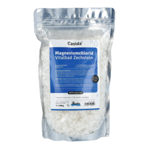 Casida MAGNESIUMCHLORID VITALBAD Fuß- & Vollbäder mit Zechstein Magnesium – 1000g