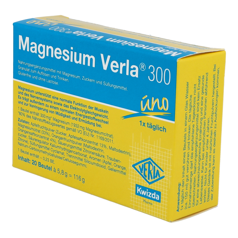 Magnesium Verla 300 Uno Granulat Apfel