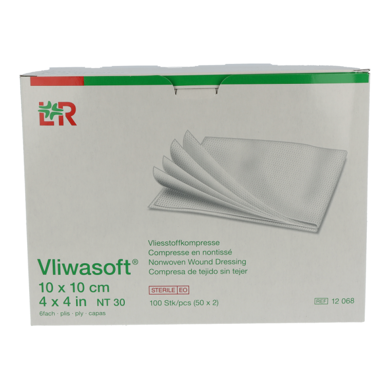 Vliwasoft 6-fach steril 10 x 10 cm 100 Stk.