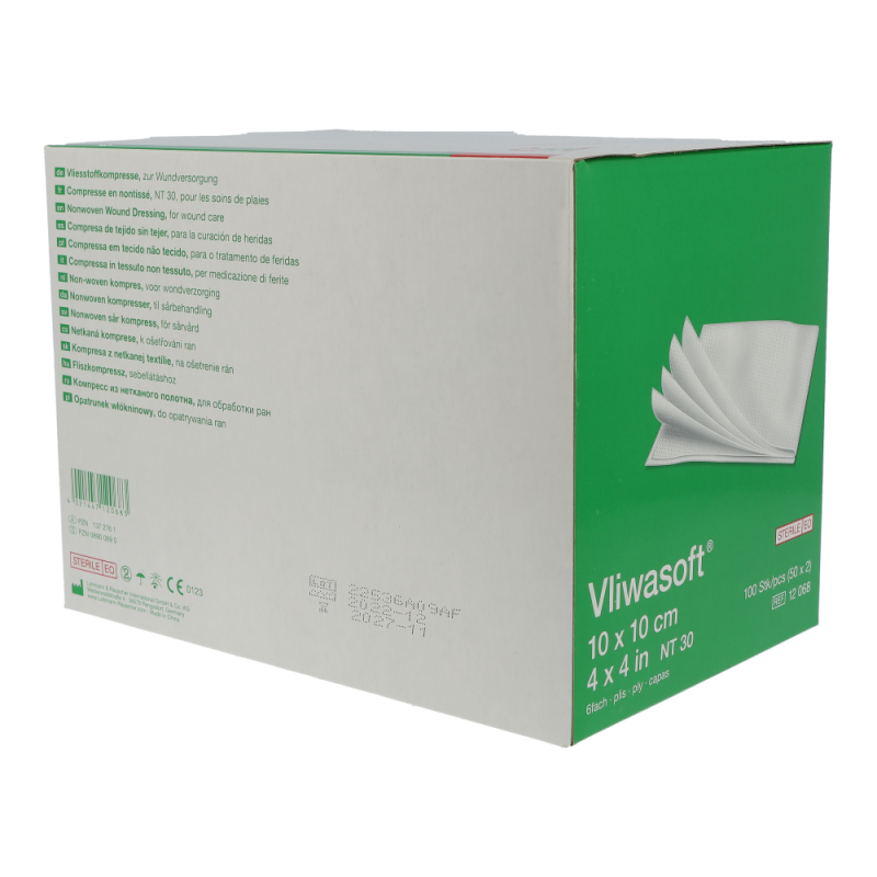 Vliwasoft 6-fach steril 10 x 10 cm 100 Stk.