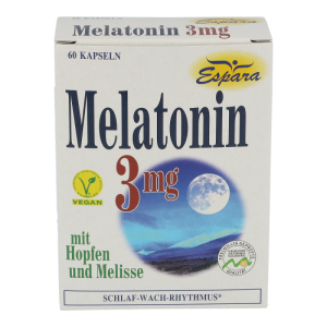 MELATONIN 3mg Kapseln Espara – bei Jet – Lag Symptomen