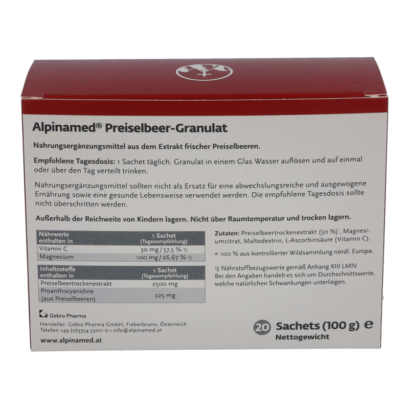 Alpinamed Preiselbeer Granulat