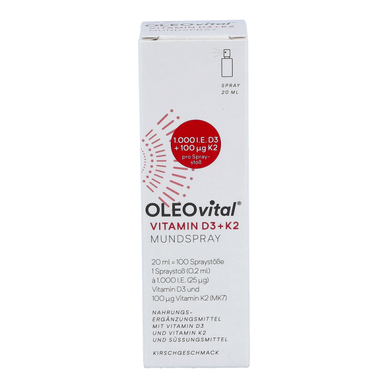 Oleovital Vitamin D3 + K2 Mundspray Kirschgeschmack