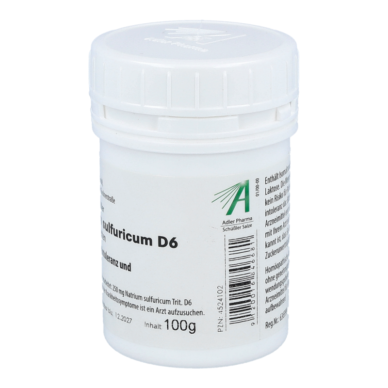Schüßler Nr. 10 Natrium sulfuricum D6 Kautabletten 100 g