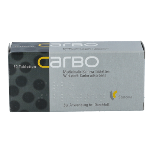 Carbo medicinalis „Sanova“ Tabletten 30 Stk.
