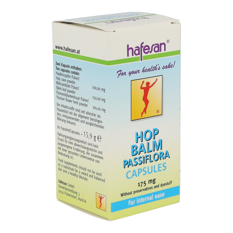 Hafesan HOPFEN MELISSE PASSIONSBLUMEN KAPSELN