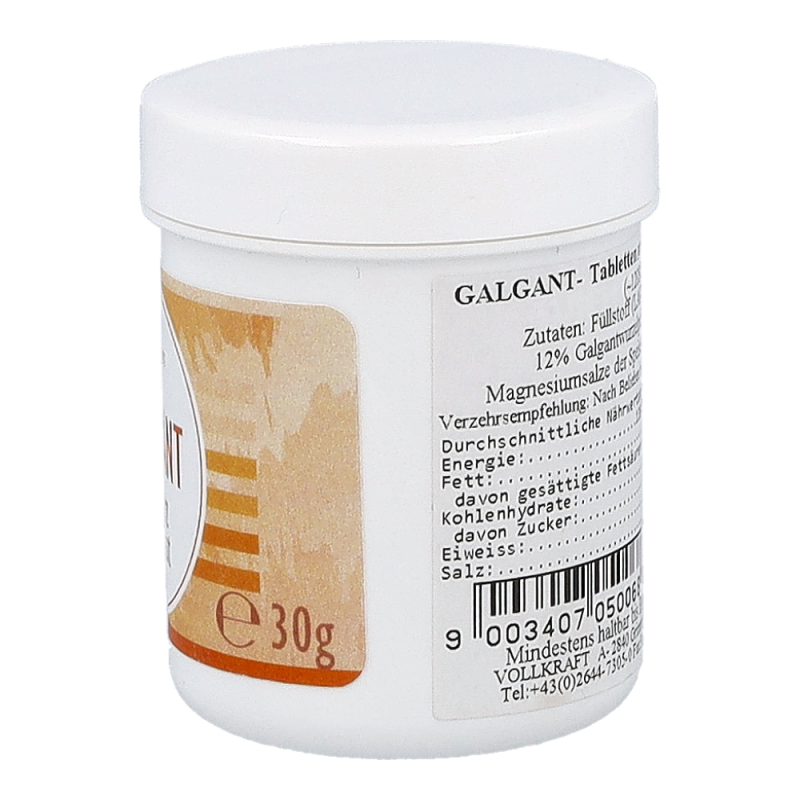 Vollkraft Galgant Tabletten 30 g