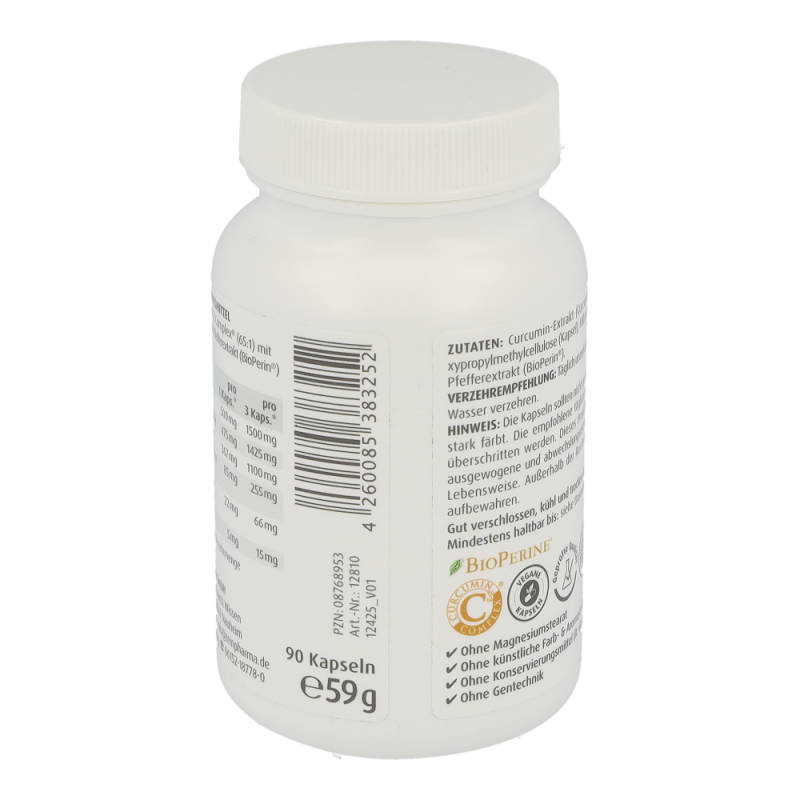 ZeinPharma Curcumin Kapseln 500 mg 90 Stk.