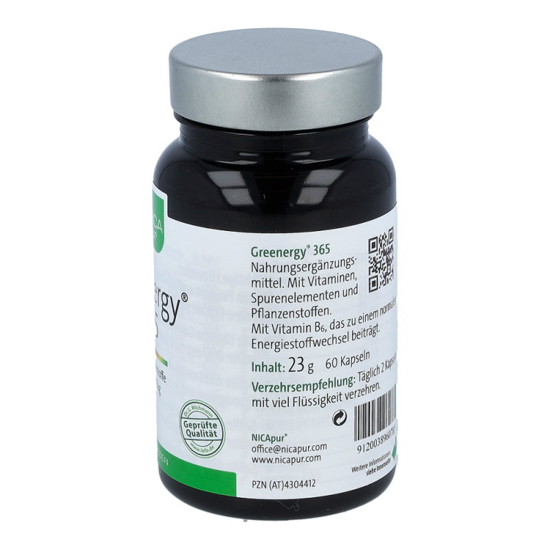 Nicapur Greenergy 365 Kapseln 60 Stk.
