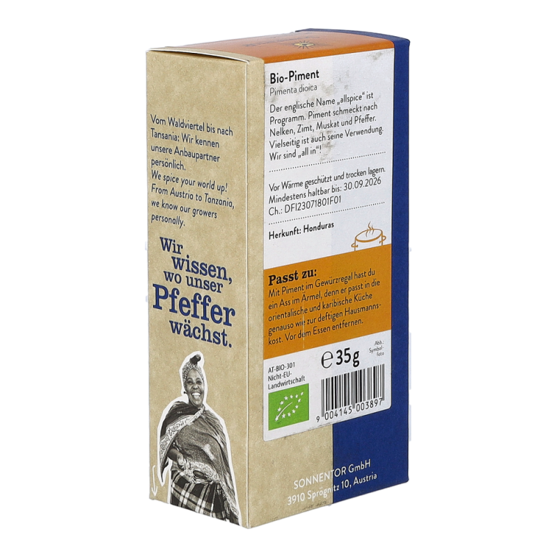 Sonnentor Piment ganz 35 g BIO