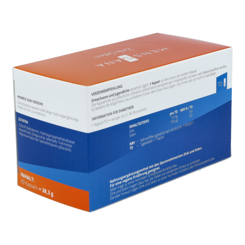 MensSana Zink-Selen Kapseln 90 Stk.